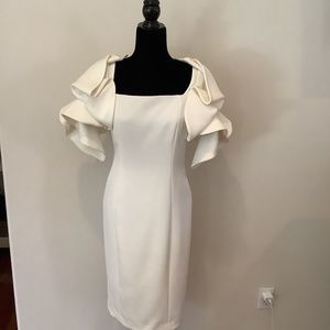 Badgley Mischka Origami Sleeve Dress